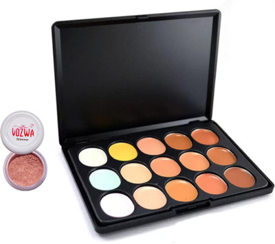 Vozwa Vozwa Copper Shimmer powder and Contour Cream Concealer(Set of 2)