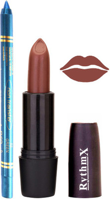 Rythmx Choclate Brown Mauve Lipstick And Pro Non Transfer Blue Kajal 28104(Set of 2)
Rythmx Choclate Brown Mauve Lipstick And Pro Non Transfer Blue Kajal 28104(Set of 2)
