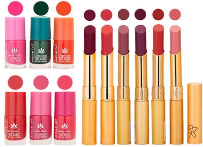 Aroma Care Perfect Combo of Nail Polish and Rythm Lipstick Popular Shades in Wholesale Rate 2332017141(Set of 12)
Aroma Care Perfect Combo of Nail Polish and Rythm Lipstick Popular Shades in Wholesale Rate 2332017141(Set of 12)