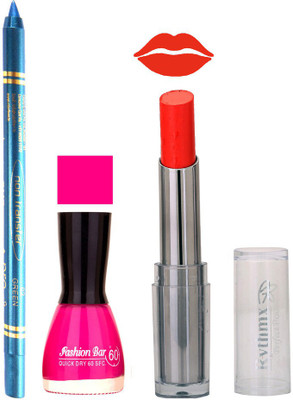 Rythmx Lipstick , Nail Polish And Turquoise Blue Kajal Makeup Combo 1149(Set of 3)
Rythmx Lipstick , Nail Polish And Turquoise Blue Kajal Makeup Combo 1149(Set of 3)