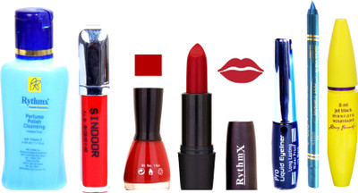 Rythmx Brown Lipstick Red Nail Polish Remover Skinny Liquid EyeLiner Sindoor Pro Non Transfer Turquoise Blue Kajal Bold Look Maskara Color Fever Kit 6865(Set of 7)
Rythmx Brown Lipstick Red Nail Polish Remover Skinny Liquid EyeLiner Sindoor Pro Non Transfer Turquoise Blue Kajal Bold Look Maskara Color Fever Kit 6865(Set of 7)