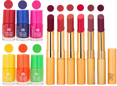 Aroma Care Makeup Women Nail Polish and Exclusive Long Lasting Lipstick Set 132(Set of 12)
Aroma Care Makeup Women Nail Polish and Exclusive Long Lasting Lipstick Set 132(Set of 12)
