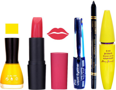 Rythmx Lipstick, Nail Polish, Eyeliner,Black Kajal Makeup Combo Kit 1306(Set of 5)
Rythmx Lipstick, Nail Polish, Eyeliner,Black Kajal Makeup Combo Kit 1306(Set of 5)