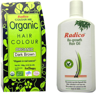 Radico DarkBrown With ReGrowthOil(Set of 5)