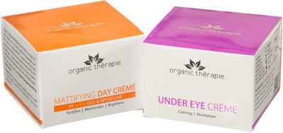 Organic Therapie Sun Protection Combo- (Mattifying Day Creme 50g, Under Eye Crème 50g)(Set of 2)
Organic Therapie Sun Protection Combo- (Mattifying Day Creme 50g, Under Eye Crème 50g)(Set of 2)