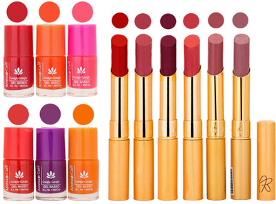 Aroma Care Nail Polish Set and Rythm Lipstick Sets ( Modern Shades) 1803201815(Set of 12)
Aroma Care Nail Polish Set and Rythm Lipstick Sets ( Modern Shades) 1803201815(Set of 12)