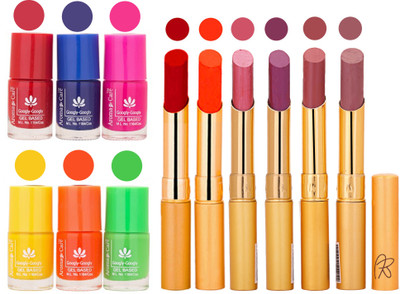 Aroma Care Makeup Women Nail Polish and Exclusive Long Lasting Lipstick Set 160(Set of 12)
Aroma Care Makeup Women Nail Polish and Exclusive Long Lasting Lipstick Set 160(Set of 12)