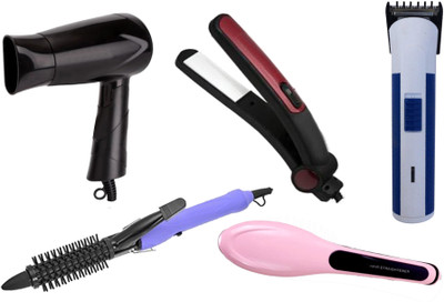 Appliance Bazar AB-6010 Personal Care Appliance Combo(Hair Curler, Hair Straightener)