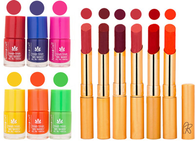 Aroma Care Makeup Women Nail Polish and Exclusive Long Lasting Lipstick Set 90(Set of 12)
Aroma Care Makeup Women Nail Polish and Exclusive Long Lasting Lipstick Set 90(Set of 12)