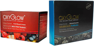 Oxyglow Golden Glowmutli Fruit Bleach & Golden Glow Flawless Daimon Facial Kit(Set of 2)
Oxyglow Golden Glowmutli Fruit Bleach & Golden Glow Flawless Daimon Facial Kit(Set of 2)