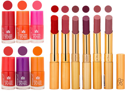 Aroma Care Nail Polish Set and Rythm Lipstick Sets ( Modern Shades) 1803201827(Set of 12)
Aroma Care Nail Polish Set and Rythm Lipstick Sets ( Modern Shades) 1803201827(Set of 12)