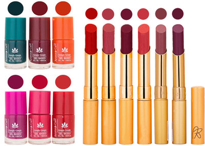 Aroma Care Famous Combo of Nail Polish with Rythm Long Lasting Lipstick Sets 183201812(Set of 12)
Aroma Care Famous Combo of Nail Polish with Rythm Long Lasting Lipstick Sets 183201812(Set of 12)