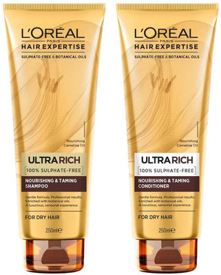 L'Oreal Paris Ultra Riche Replenishing & Taming Sulphate Free Shampoo And Conditioner(Set of 2)
L'Oreal Paris Ultra Riche Replenishing & Taming Sulphate Free Shampoo And Conditioner(Set of 2)