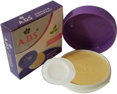 ADS New-Fashion-Matt-Finish-and-Natural-Healty-Glow-Face-Powder Compact(Natural, 18 g)