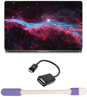 Skin Yard Red Blue Galaxy Stars Laptop Skin with USB LED Light & OTG Cable - 15.6 Inch Combo Set
Skin Yard Red Blue Galaxy Stars Laptop Skin with USB LED Light & OTG Cable - 15.6 Inch Combo Set