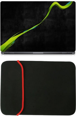 Skin Yard Neon Green Abstract Laptop Skin/Decal with Reversible Laptop Sleeve - 15.6 Inch Combo Set
Skin Yard Neon Green Abstract Laptop Skin/Decal with Reversible Laptop Sleeve - 15.6 Inch Combo Set