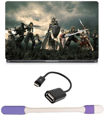 Skin Yard Final Fantasy All Warrior Laptop Skin -14.1 Inch with USB LED Light & OTG Cable (Assorted) Combo Set
Skin Yard Final Fantasy All Warrior Laptop Skin -14.1 Inch with USB LED Light & OTG Cable (Assorted) Combo Set
