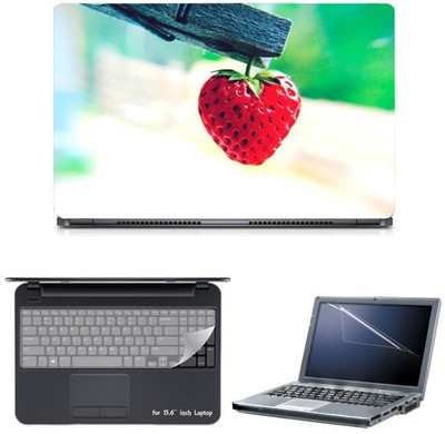 Skin Yard Strawberry Hang With Wooden Clip Sparkle Laptop Skin with Screen Protector & Keyguard -15.6 Inch Combo Set
Skin Yard Strawberry Hang With Wooden Clip Sparkle Laptop Skin with Screen Protector & Keyguard -15.6 Inch Combo Set