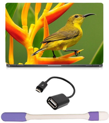 Skin Yard Beautiful SunBird Laptop Skin with USB LED Light & OTG Cable - 15.6 Inch Combo Set
Skin Yard Beautiful SunBird Laptop Skin with USB LED Light & OTG Cable - 15.6 Inch Combo Set