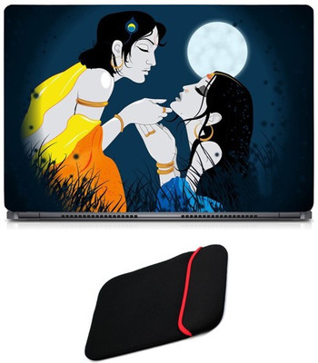 Skin Yard Radha Krishna in Moon Light Laptop Skin/Decal with Reversible Laptop Sleeve - 15.6 Inch Combo Set
Skin Yard Radha Krishna in Moon Light Laptop Skin/Decal with Reversible Laptop Sleeve - 15.6 Inch Combo Set