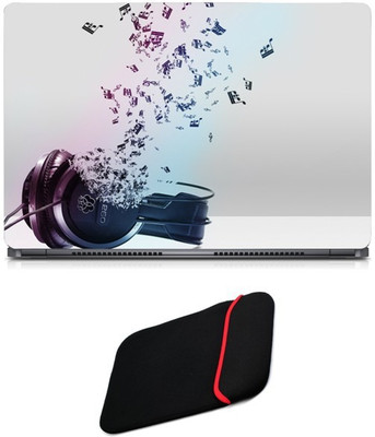 Skin Yard Headphone Flying Music Particals Sparkle Laptop Skin/Decal with Reversible Laptop Sleeve - 14.1 Inch Combo Set
Skin Yard Headphone Flying Music Particals Sparkle Laptop Skin/Decal with Reversible Laptop Sleeve - 14.1 Inch Combo Set