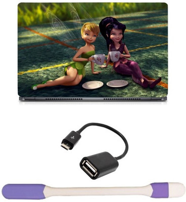 Skin Yard Fairy Girl Drinking Tea Laptop Skin -14.1 Inch with USB LED Light & OTG Cable (Assorted) Combo Set
Skin Yard Fairy Girl Drinking Tea Laptop Skin -14.1 Inch with USB LED Light & OTG Cable (Assorted) Combo Set