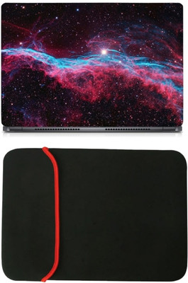 Skin Yard Red Blue Galaxy Stars Laptop Skin/Decal with Reversible Laptop Sleeve - 14.1 Inch Combo Set
Skin Yard Red Blue Galaxy Stars Laptop Skin/Decal with Reversible Laptop Sleeve - 14.1 Inch Combo Set