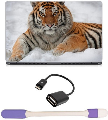 Skin Yard Snow Tiger Laptop Skin with USB LED Light & OTG Cable - 15.6 Inch Combo Set
Skin Yard Snow Tiger Laptop Skin with USB LED Light & OTG Cable - 15.6 Inch Combo Set