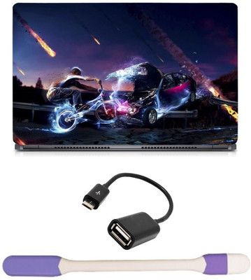 Skin Yard Electra Cycle Car Abstract Laptop Skin with USB LED Light & OTG Cable - 15.6 Inch Combo Set
Skin Yard Electra Cycle Car Abstract Laptop Skin with USB LED Light & OTG Cable - 15.6 Inch Combo Set