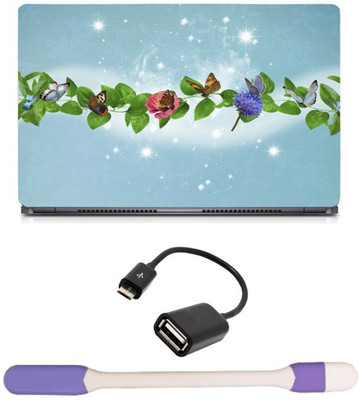 Skin Yard Delightful Butterflies Laptop Skin -14.1 Inch with USB LED Light & OTG Cable (Assorted) Combo Set
Skin Yard Delightful Butterflies Laptop Skin -14.1 Inch with USB LED Light & OTG Cable (Assorted) Combo Set