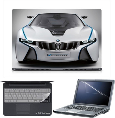 Skin Yard Sparkle BMW Vision Efficient Laptop Skin with Screen Protector & Keyboard Skin -15.6 Inch Combo Set