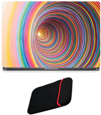 Skin Yard Coloured Cyclone Laptop Skin/Decal with Reversible Laptop Sleeve - 15.6 Inch Combo Set
Skin Yard Coloured Cyclone Laptop Skin/Decal with Reversible Laptop Sleeve - 15.6 Inch Combo Set