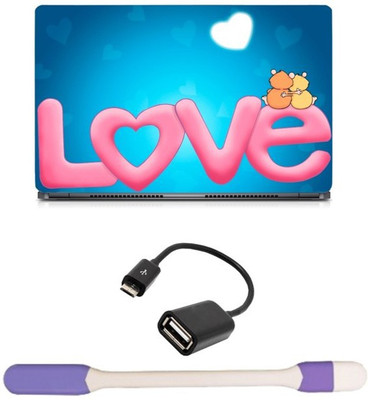 Skin Yard Love Couple in Air Sparkle Laptop Skin -14.1 Inch with USB LED Light & OTG Cable (Assorted) Combo Set
Skin Yard Love Couple in Air Sparkle Laptop Skin -14.1 Inch with USB LED Light & OTG Cable (Assorted) Combo Set