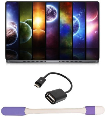 Skin Yard Rainbow Planet Universe Laptop Skin -14.1 Inch with USB LED Light & OTG Cable (Assorted) Combo Set
Skin Yard Rainbow Planet Universe Laptop Skin -14.1 Inch with USB LED Light & OTG Cable (Assorted) Combo Set