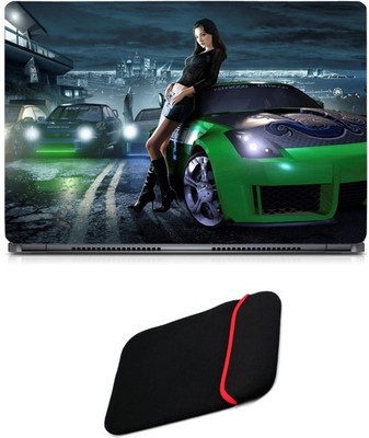 Skin Yard Need For Speed Rivals Green Car Laptop Skin/Decal with Reversible Laptop Sleeve - 15.6 Inch Combo Set
Skin Yard Need For Speed Rivals Green Car Laptop Skin/Decal with Reversible Laptop Sleeve - 15.6 Inch Combo Set