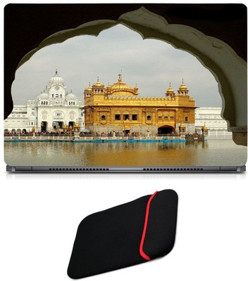Skin Yard Golden Temple Eye View Laptop Skin/Decal with Reversible Laptop Sleeve - 14.1 Inch Combo Set
Skin Yard Golden Temple Eye View Laptop Skin/Decal with Reversible Laptop Sleeve - 14.1 Inch Combo Set