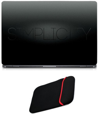 Skin Yard Simplicity Text Sparkle Laptop Skin/Decal with Reversible Laptop Sleeve - 14.1 Inch Combo Set
Skin Yard Simplicity Text Sparkle Laptop Skin/Decal with Reversible Laptop Sleeve - 14.1 Inch Combo Set