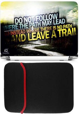 FineArts Do Not Follow Laptop Skin with Reversible Laptop Sleeve Combo Set
FineArts Do Not Follow Laptop Skin with Reversible Laptop Sleeve Combo Set