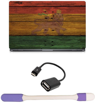 Skin Yard Tricolour Lion Laptop Skin with USB LED Light & OTG Cable - 15.6 Inch Combo Set
Skin Yard Tricolour Lion Laptop Skin with USB LED Light & OTG Cable - 15.6 Inch Combo Set