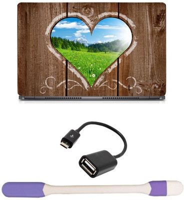 Skin Yard Heart Window Laptop Skin with USB LED Light & OTG Cable - 15.6 Inch Combo Set
Skin Yard Heart Window Laptop Skin with USB LED Light & OTG Cable - 15.6 Inch Combo Set