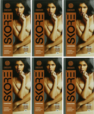 Skore Chocolate Condom(Set of 6, 60S)
