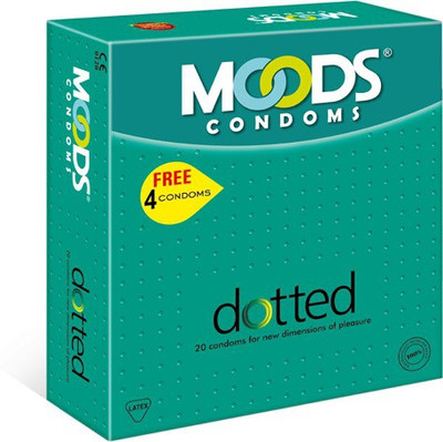 Moods Dotted 20's (Pack of 2) Condom(Set of 20, 40S)