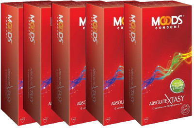 Moods Xtasy Condom(Set of 5, 60S)