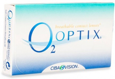 Ciba Vision O2optix Monthly(-4, Colored Contact Lenses, Pack of 6)
