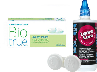 Bausch & Lomb Biotrue Oneday with Care Kit By Lens4eye Daily Contact Lens(-1.25, Clear, Pack of 30)
Bausch & Lomb Biotrue Oneday with Care Kit By Lens4eye Daily Contact Lens(-1.25, Clear, Pack of 30)