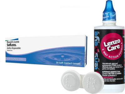 Bausch & Lomb Soflens Daily Disposable Kit By Lens4eye Daily Contact Lens(-9.00, Clear, Pack of 30)
Bausch & Lomb Soflens Daily Disposable Kit By Lens4eye Daily Contact Lens(-9.00, Clear, Pack of 30)