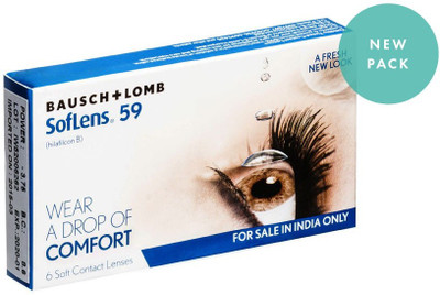 B&L Softlens 59 Monthly(-5, Contact Lenses, Pack of 6)