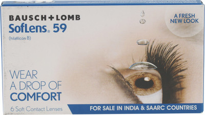 Bausch & Lomb SL59 Monthly(-6.5, Colored Contact Lenses, Pack of 6)