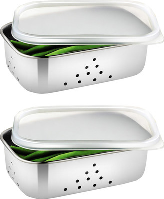 JVL JVL RECTANGULAR FREEZE BOWL (LD LID) - 1000ML (2 PCS SET) - 1000 ml Steel, Plastic Grocery Container(Pack of 2, Silver)
JVL JVL RECTANGULAR FREEZE BOWL (LD LID) - 1000ML (2 PCS SET) - 1000 ml Steel, Plastic Grocery Container(Pack of 2, Silver)