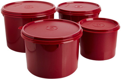 Tupperware - 600 ml, 600 ml, 1.2 L, 1.2 L Plastic Grocery Container(Pack of 4, Red)
Tupperware - 600 ml, 600 ml, 1.2 L, 1.2 L Plastic Grocery Container(Pack of 4, Red)